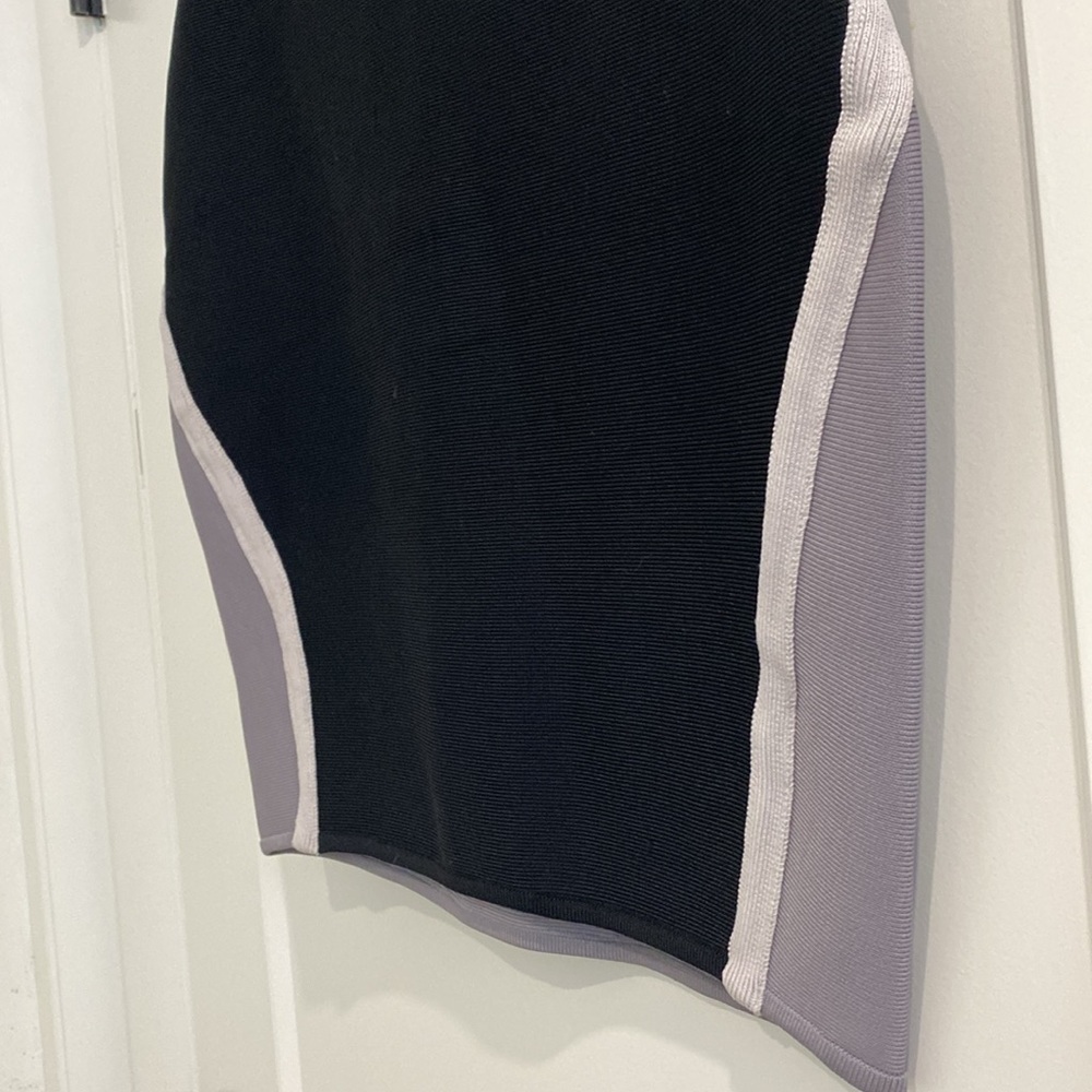 Bebe Color Block Bandage Mini Skirt |Size Large - image 2